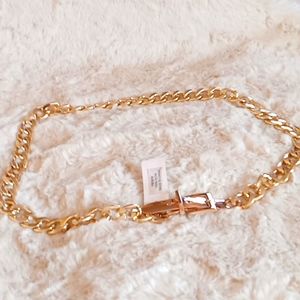 Goldtone belt fancy chain NWT unknown brand 37" - 39"